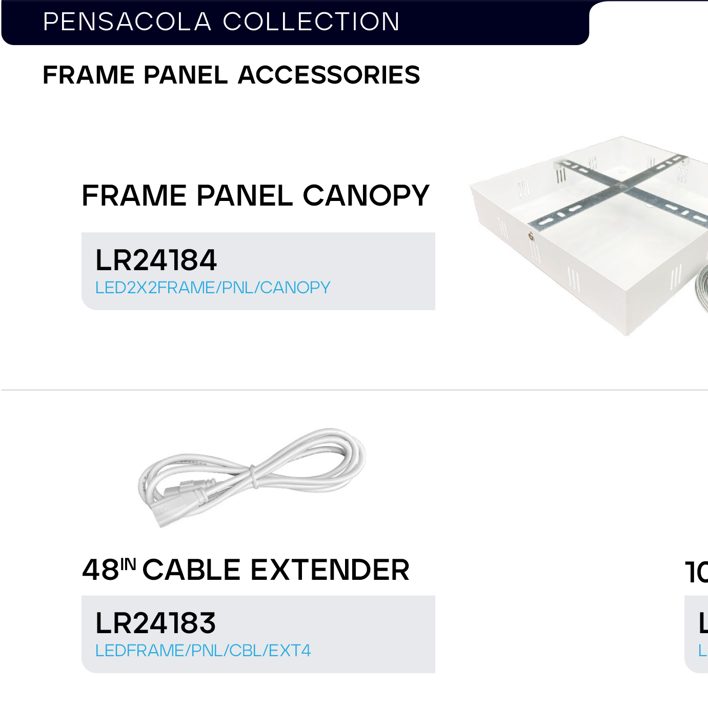LR24184 & LR24183 - Frame Panel Accessories
